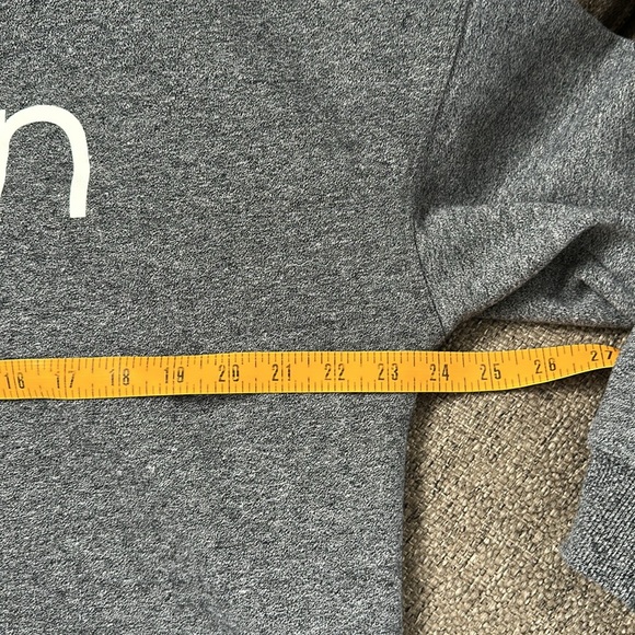 Calvin Klein Women’s Charcial Gray Cropped Sweatshirt Medium - Picture 4 of 7